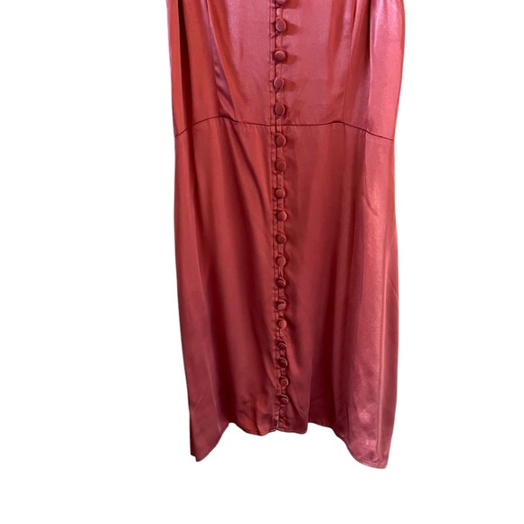 Abercrombie & Fitch NEW Satin Slip Mini Dress In Dusty Rose Size M - Picture 7 of 15